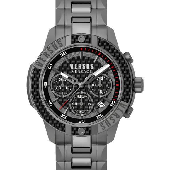 Versace Versus Men's Admiral Steel Watch! New w/ box - Picture 1 of 2